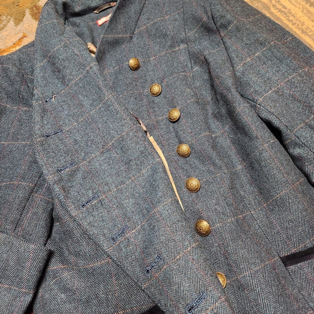 Joe Browns Teal Checkered Women's Blazer - Picture 14 of 15